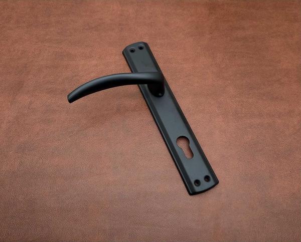  Trim Mat Siyah Lüx Aynalı Çelik Kapı Kolu Sol Basar Tek Yön - Image 1