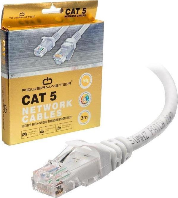 POWERMASTER 3 METRE GRİ KUTULU CAT5 KABLO - Image 1