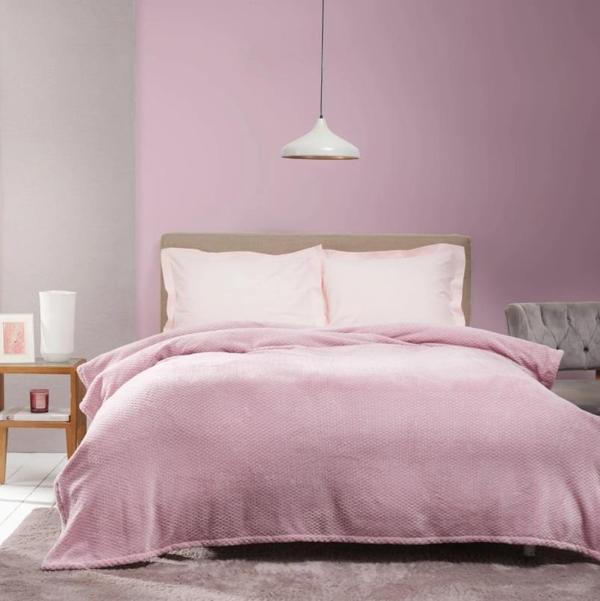 Karaca Home Raunda Tek Kişilik Wellsoft Battaniye Gül Kurusu - Image 1