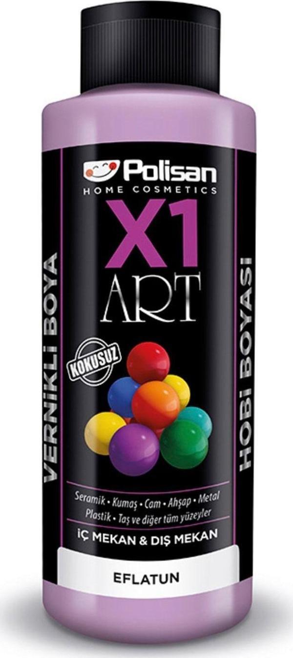 Polisan X1 Art Vernikli Hobi Boyası Eflatun 120 Ml - Image 1