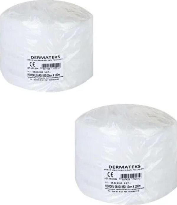 Dermateks Sargı Bezi 10 Cm X 100M (2 Adet) - Image 1