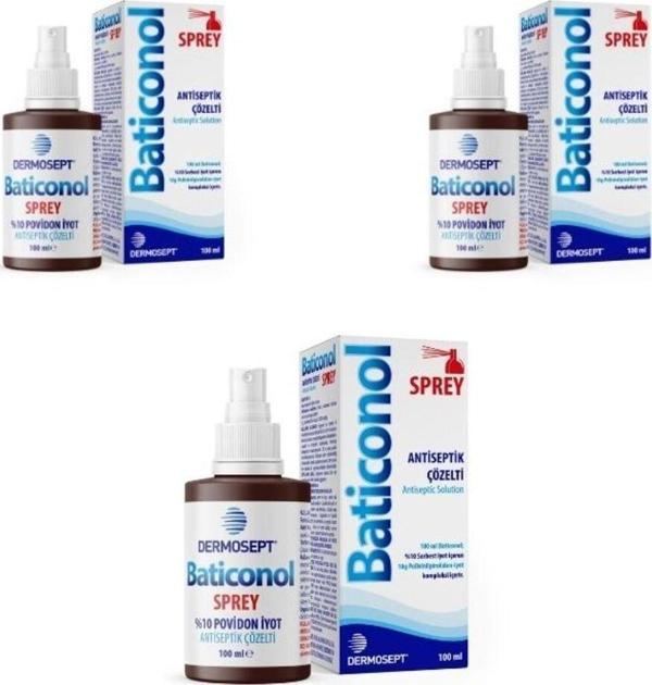 Dermosept - Sprey Batikon 100Ml - 3 Adet - Image 1