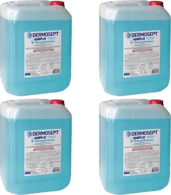 Dermosept Alkol Bazlı El Dezenfektanı Antiseptik 5Lt 4Lü Paket - Image 1