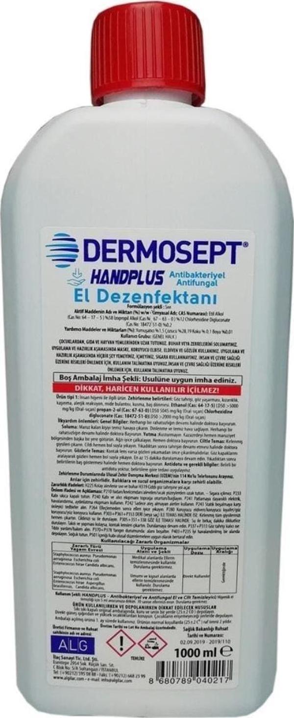 Dermosept El Dezenfektanı 1000 Ml - Image 1
