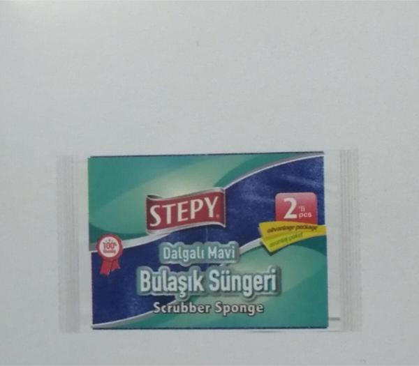 STEPY Mavi Dalgalı Sünger 2 Li - Image 1