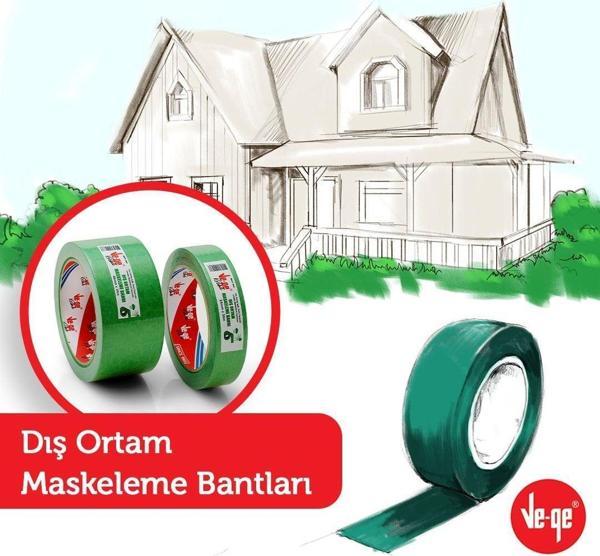 VE-GE DIŞ ORTAM MASKELEME BANTI YEŞİL 48MMX30 - Image 1