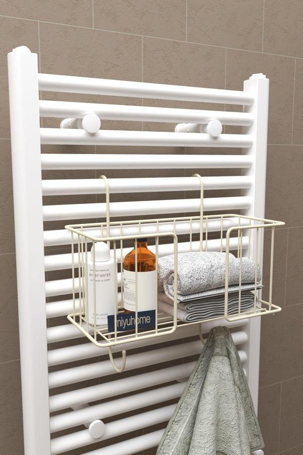 Moniev Asılabilir Havlupan Düzenleyici Havluluk Banyo Düzenleyici Havlu Kurutma Asılabilir Havlu Sepeti Bej - Image 1