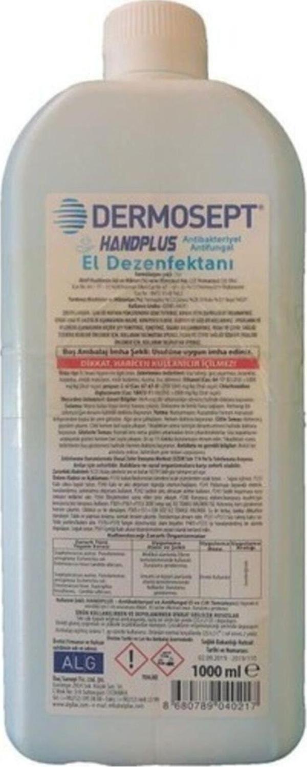 Dermosept Handplus El Dezenfektanı 1 Lt - Image 1