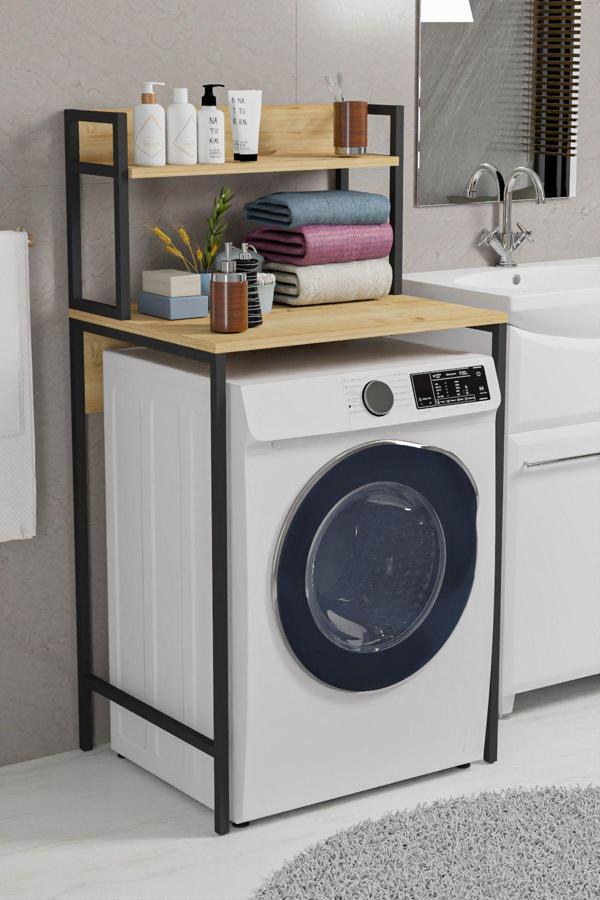 Moniev Çamaşır Makinesi Üstü Düzenleyici Banyo Rafı Banyo Organizer Raflı Çamaşır Makinesı Düzenleyici - Image 1