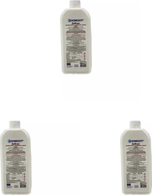 Dermosept Zefiran  Çözelti 1000 Ml X 3 Adet - Image 1