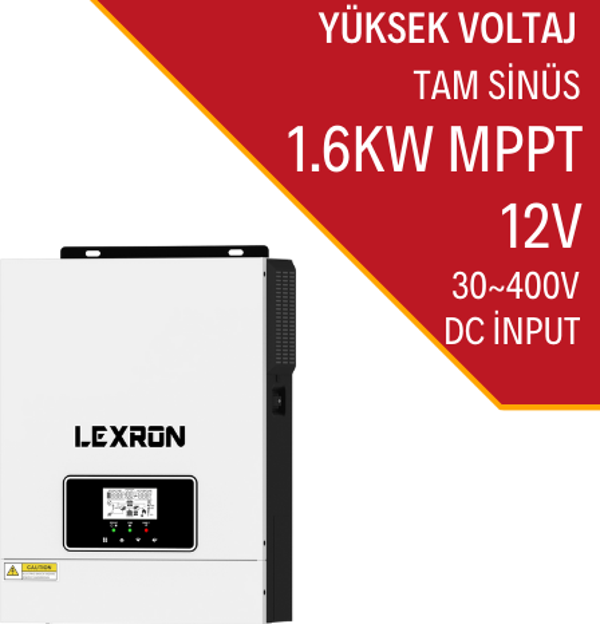 1.6KW MPPT 12V AKILLI İNVERTER YÜKSEK VOLTAJ - Image 1