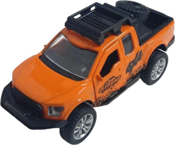 Çek Bırak Metal Arazi Aracı 13 cm - Turuncu - Image 1