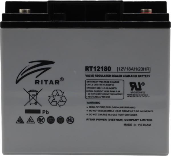 RİTAR 12V 18AH BAKIMSIZ KURU TİP AGM VRLA AKÜ - Image 1