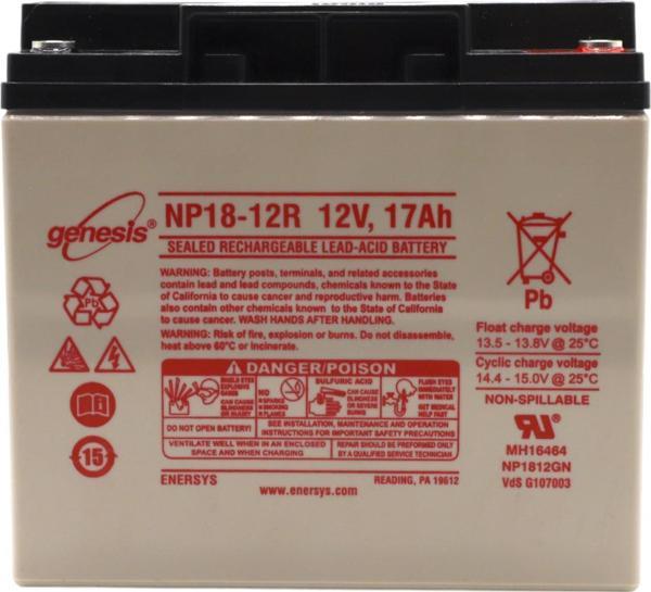 ENERSYS GENESİS NP18-12R 12V 17AH BAKIMSIZ KURU TİP AGM VRLA AKÜ - Image 1
