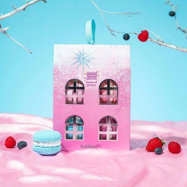 Bubble T Frozen Winter House of Fizzers 4 x 100 gr Banyo Topu Seti - Image 1