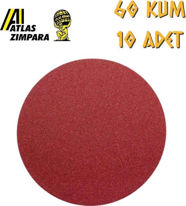 Atlas GT888 Yuvarlak Disk Cırt Zımpara 115 mm - P60 Kum - 10 Adet - Image 1