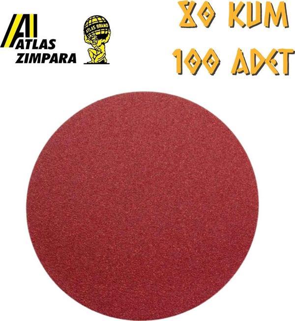Atlas GT888 Yuvarlak Disk Cırt Zımpara 115 mm - P80 Kum - 100 Adet - Image 1