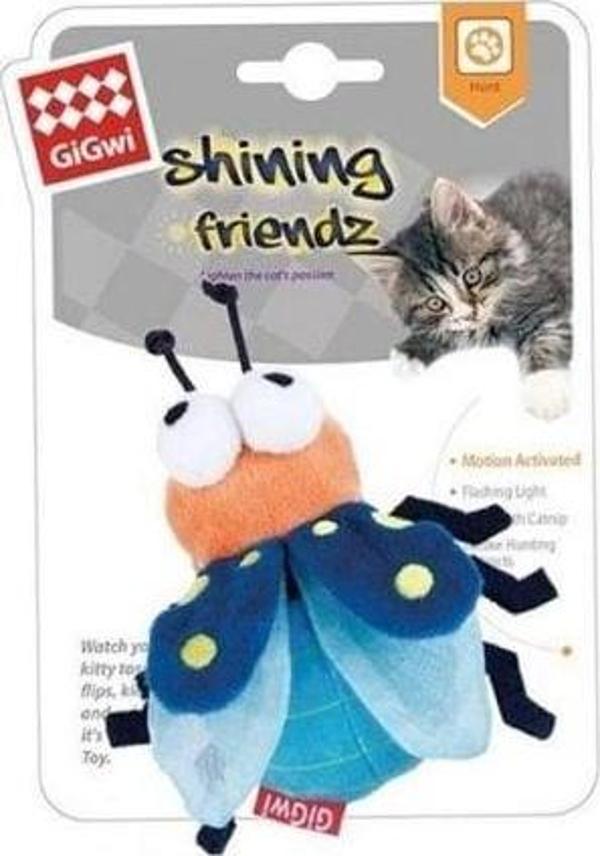 Gigwi Catnipli Işıklı Arı Peluş Kedi Oyuncağı 9 Cm - Image 1