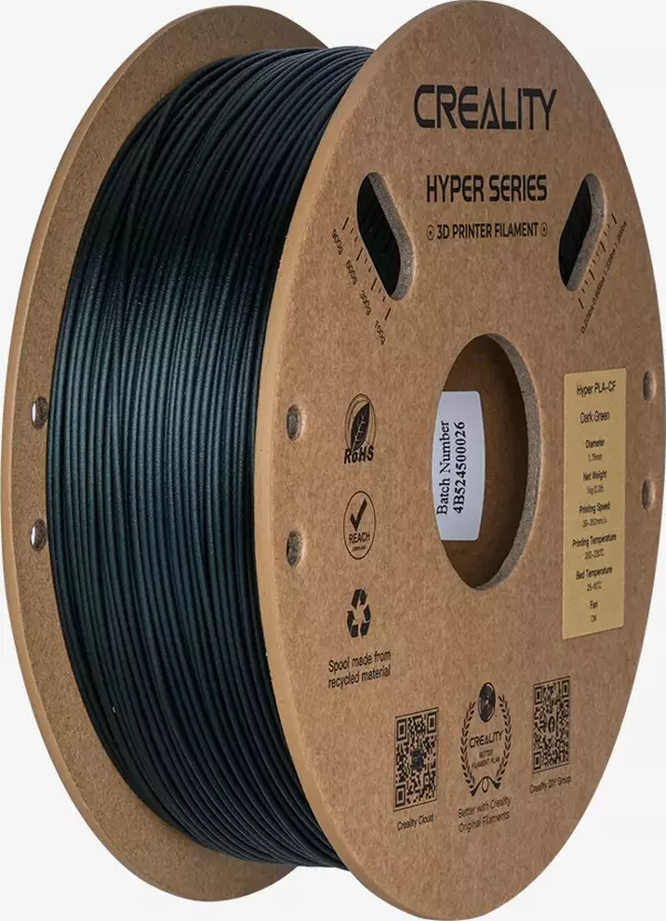 Creality Hyper PLA Karbon Fiber Filament Koyu Yeşil 1.75mm 1kg - Image 1