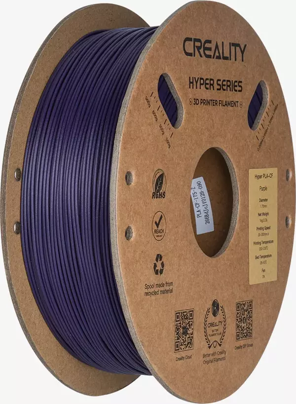 Creality Hyper PLA Karbon Fiber Filament Mor 1.75mm 1kg - Image 1