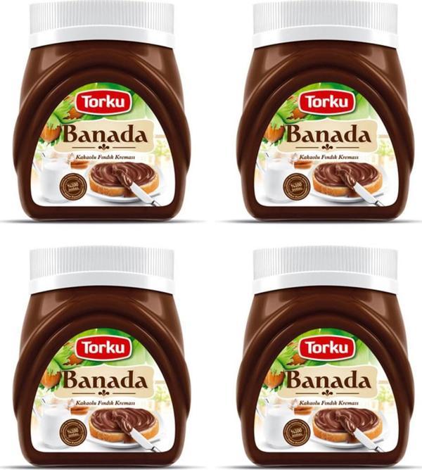 Torku Banada Kakaolu Fındık Kreması Cam 400 gr x 4 Adet - Image 1
