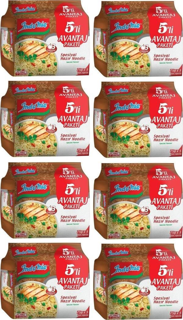 Indomie Hazır Noodle Spesiyal 75gr X 5 Li Avantaj Paket X 8 Adet - Image 1
