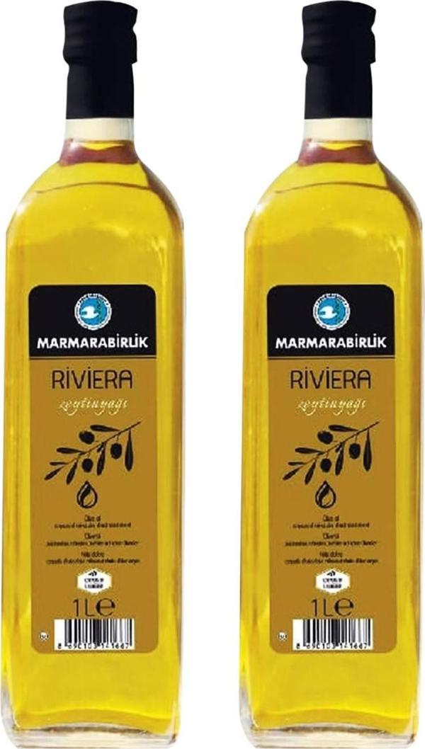 Marmarabirlik Riviera Zeytinyağı 1 lt Cam x 2 Adet - Image 1
