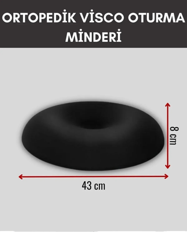 AUTOFRESH ORTOPEDİK OTO KOLTUK MİNDERİ OTURMA SİMİDİ ARAÇ SEYAHAT VİSCO MİNDER - Image 1