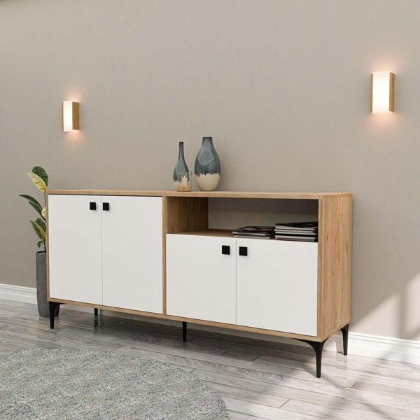 Mezza 1648 Artemıs 160 Lık Modern Konsol Sepet-Beyaz - Image 1