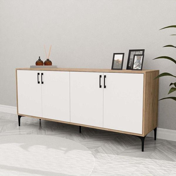 Mezza 1666 Ares Modern Konsol 180 Cm Sepet - Beyaz - Image 1