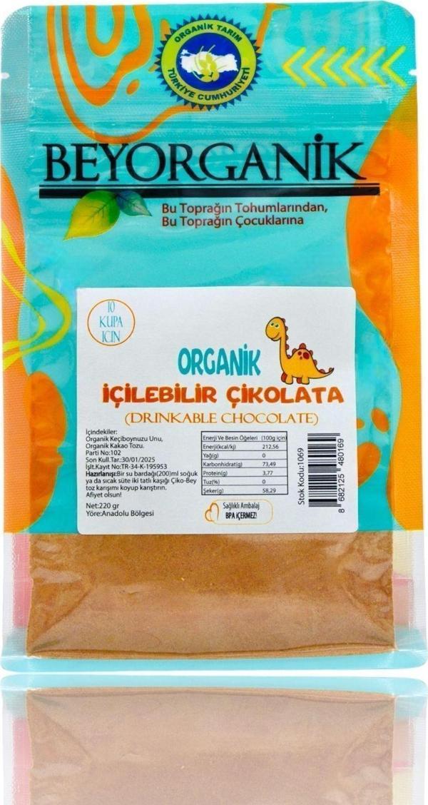 BEYORGANİK Organik Içilebilir Çikolata 220Gr (10 Kupa İçin) - Image 1