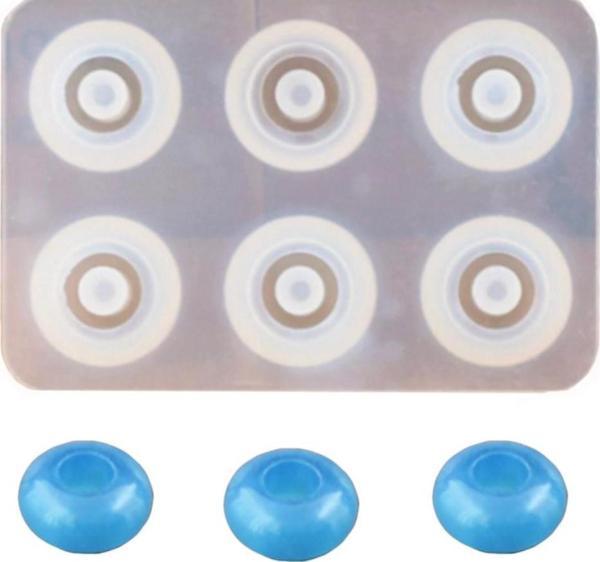Epoksi Silikon Kalıbı Yatsı Boncuk  Modeli 12 MM 6 LI - Image 1