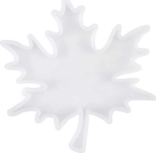 Epoksi Silikon Kalıp  Bardak Altlığı Kalıbı Çınar Yaprağı Modeli - Image 1