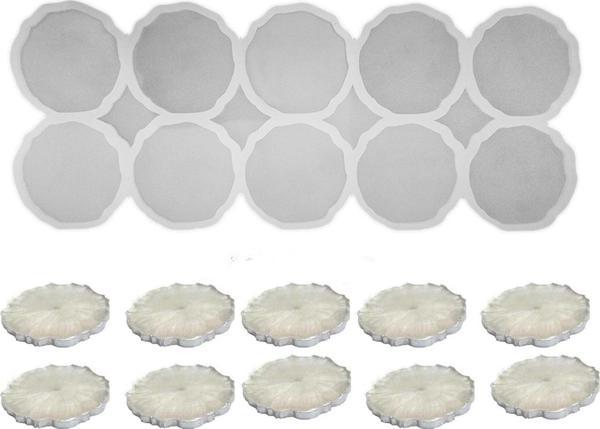 Epoksi  Silikon Kalıp Geode Tırtıklı Kenar Bardak Altı Ve Magnet Kalıbı 7.8 CM 10 lu - Image 1