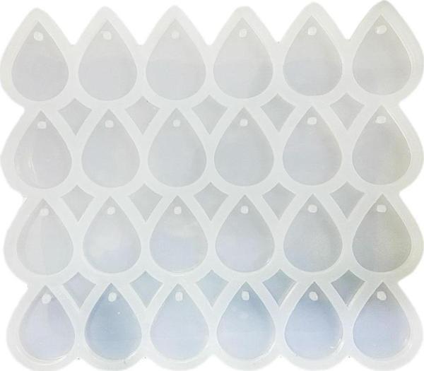 Epoksi Kalıbı Çoklu Damla Kolye Ve Anahtarlık Kalıbı 24 Lü - Image 1