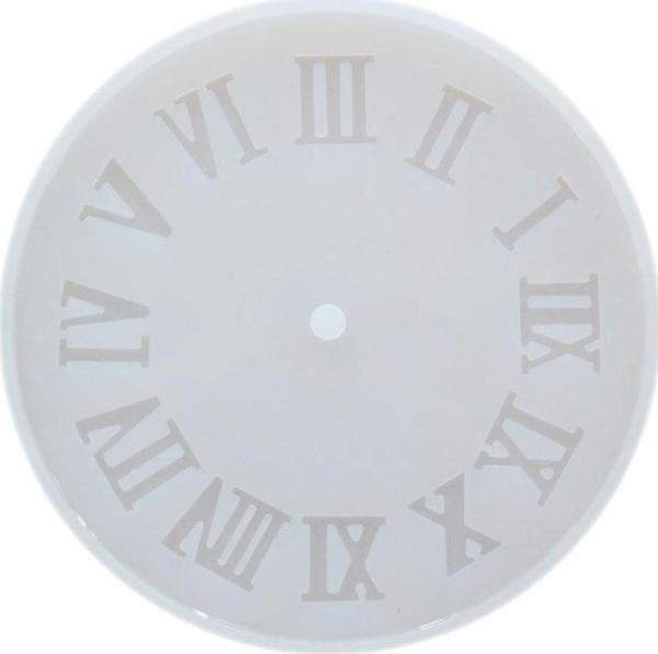 Epoksi Silikon Kalıp Roma Rakamlı Saat Kalıbı Küçük Boy 10 CM - Image 1