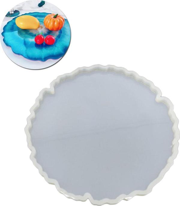 Epoksi Silikon Kalıp YERLİ ÜRETİM Güneş Tırtıklı Tepsi Kalıbı 40 CM - Image 1