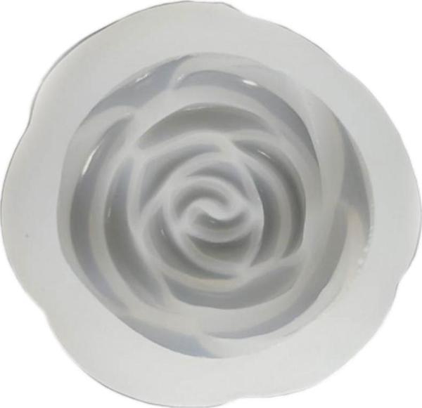 Epoksi Silikon Kalıp Yuvarlak Gül Desenli  6 CM E39 - Image 1