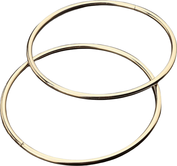 Metal Halka Çanta Halkası 6 CM (25 Adet)  Gold - Image 1