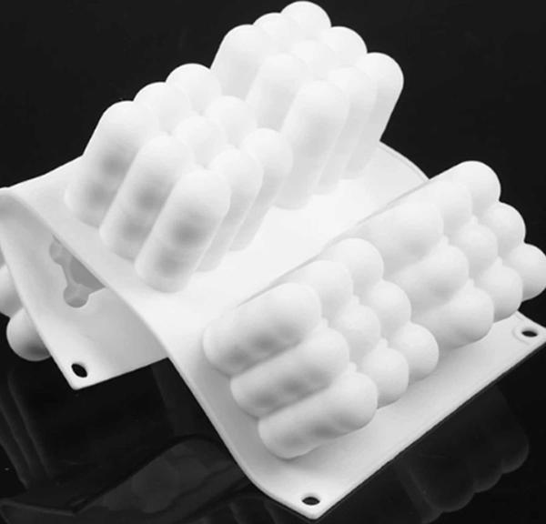 Silikon Kalıp 6 Lı Mum Ve Kek Kalıbı 30X17.5 CM - Image 1
