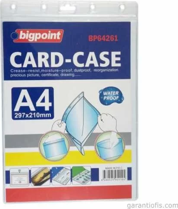 Bigpoint BP64261 Dikey A4 Kilitli Kart Poşeti - Image 1
