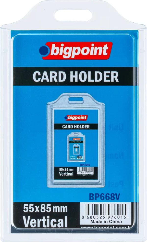 Bigpoint Kart Poşeti Dikey 55x85mm - Image 1