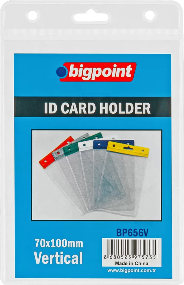 Bigpoint Kart Poşeti Dikey Şeffaf 74x105mm - Image 1