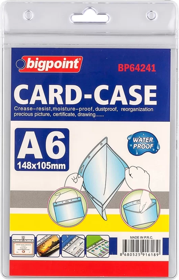 Bigpoint Kilitli Kart Poşeti Dikey A6 (105x148mm) - Image 1