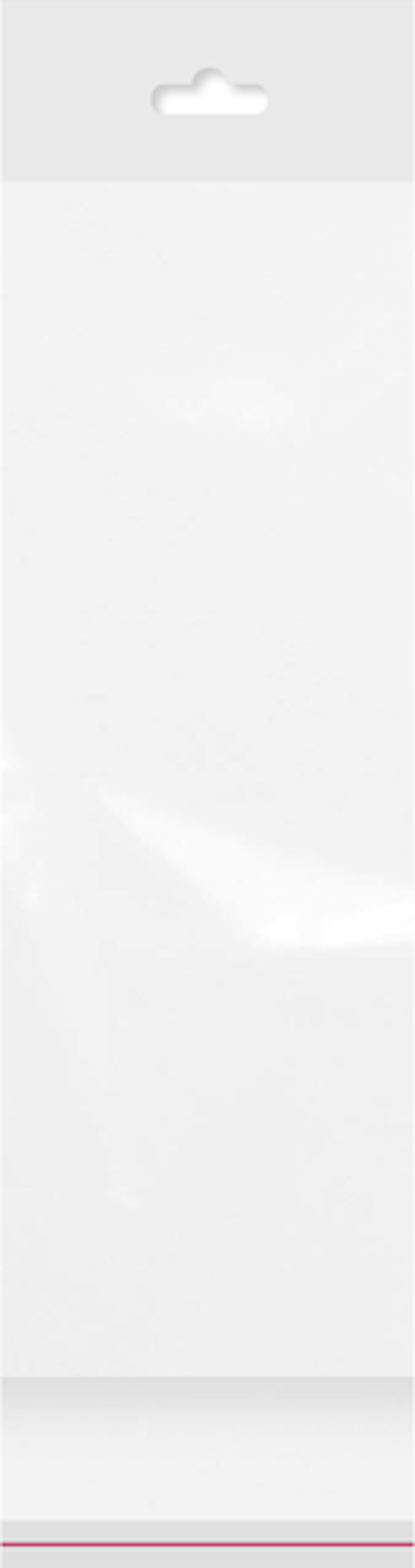 Askılı (Meksika Şapka) Bantlı Şeffaf Opp Torba 9x26+9 cm - 500 Adet - Image 1