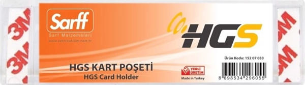 SARFF 12x4CM HGS KART POŞETLERİ - 25ADET - Image 1