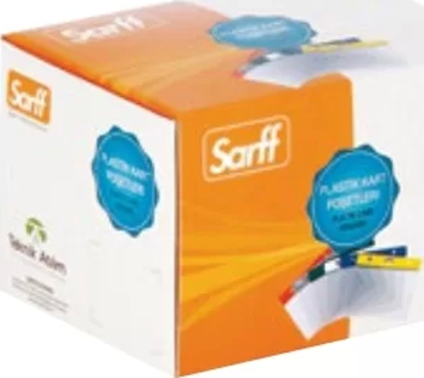 Sarff Dikey Kart Poşeti Şeffaf (100 lü Kutu) - Image 1