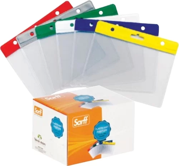 Sarff Yatay Kart Poşeti Şeffaf (100 lü Kutu) - Image 1