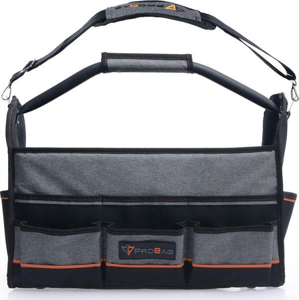 Dayanıklı Demir Saplı Takım Çantası - Suya Dayanıklı, 27 Bölmeli, Ergonomik El ve Omuz Taşıma - Image 1