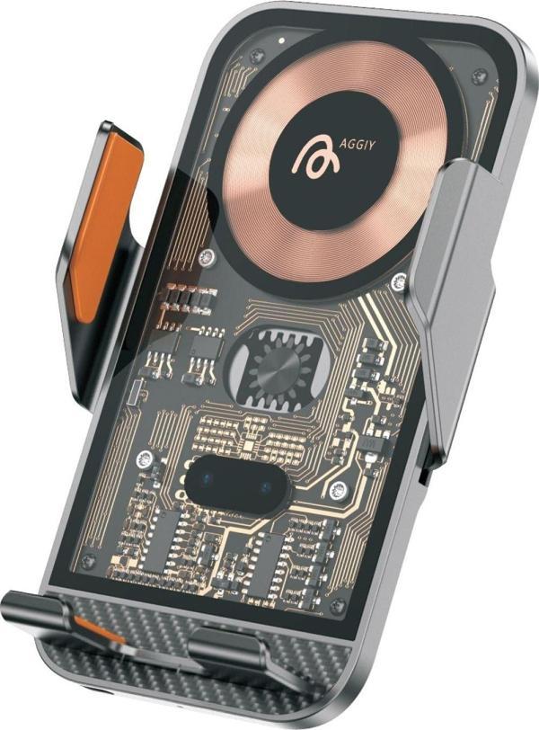Aggıy Ag-Cw11 Mıknatıslı Kablosuz Wireless Şarj Aleti & Araç Telefon Tutucu - Image 1